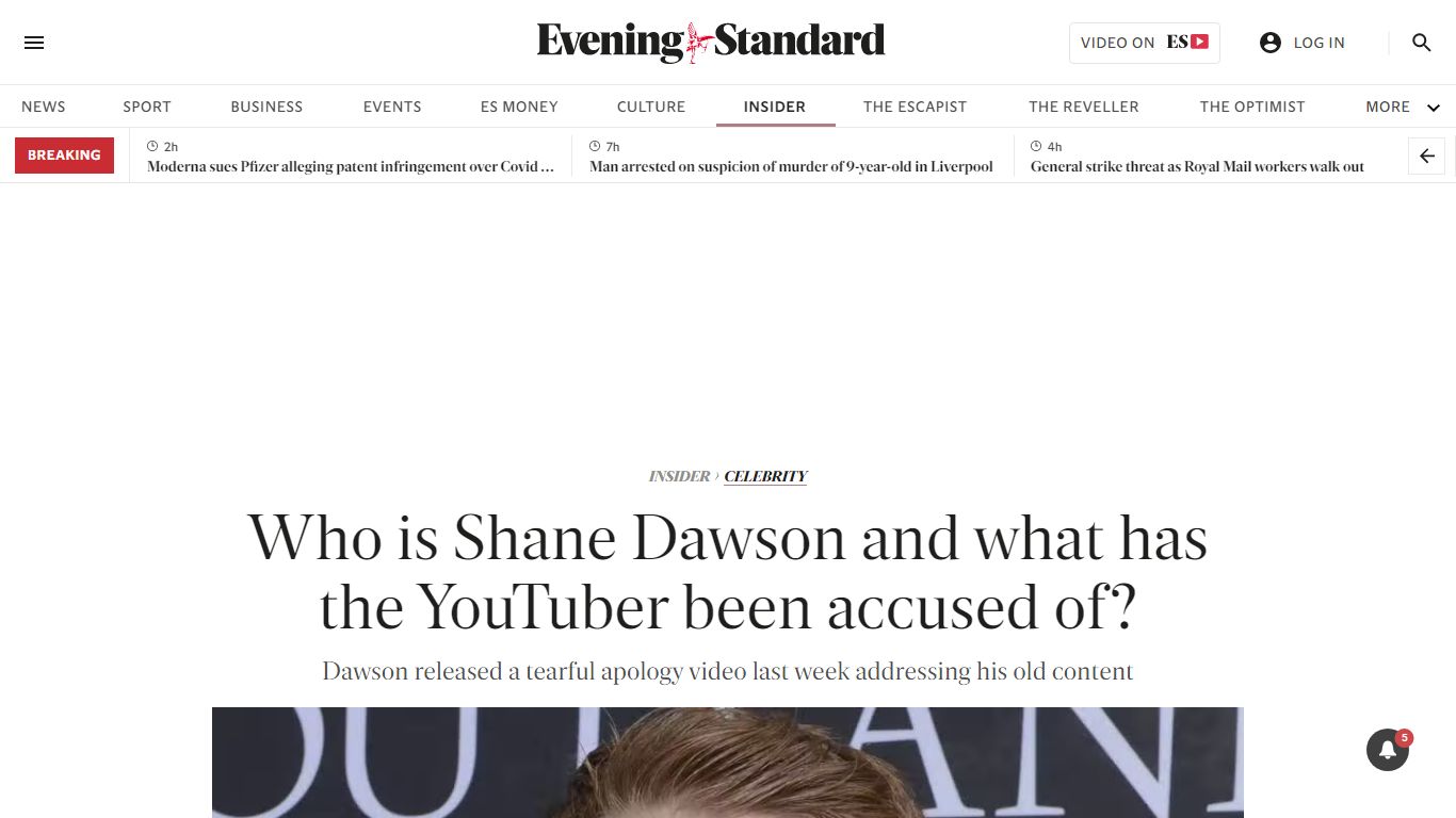 Who is Shane Dawson and what has the YouTuber been accused of?